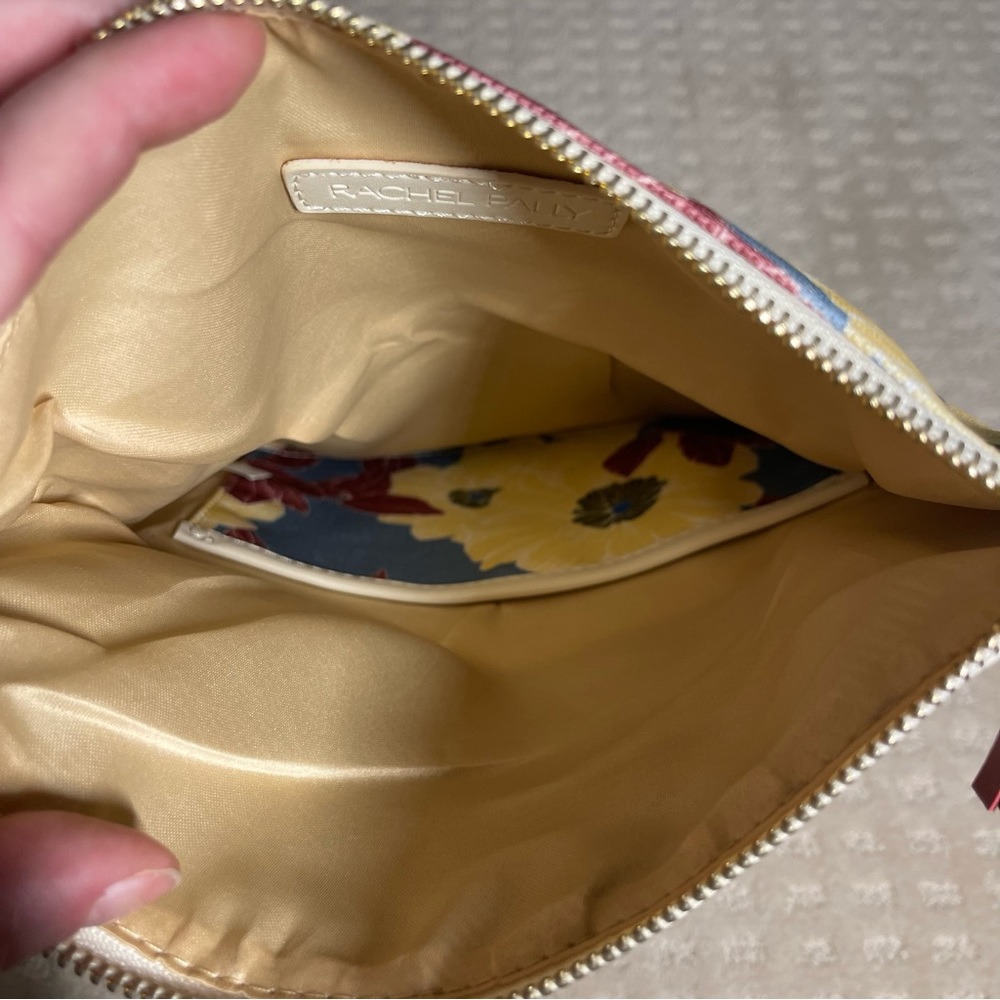 NWOT Rachel Pally leather trimmed reversible printed clutch - Picture 13 of 13